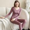 Little Bear Women's Solid Color Warm Underwear Set - Autumn/Winter Base Layer