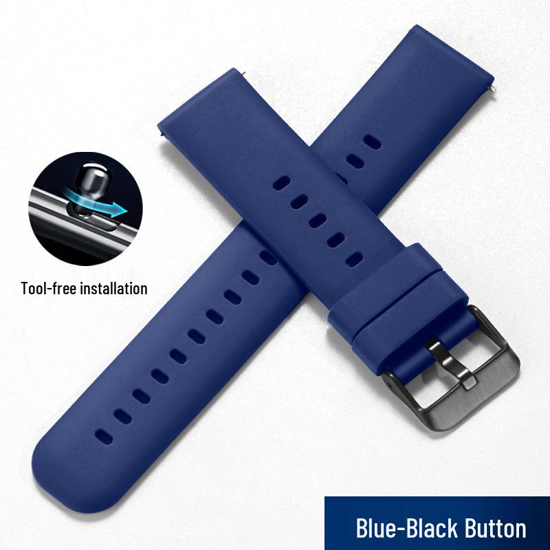 Curea de ceas sport din silicon cu eliberare rapidă - Impermeabilă, Universală, Compatibilă cu toate seriile de smartwatch pentru bărbați și femei