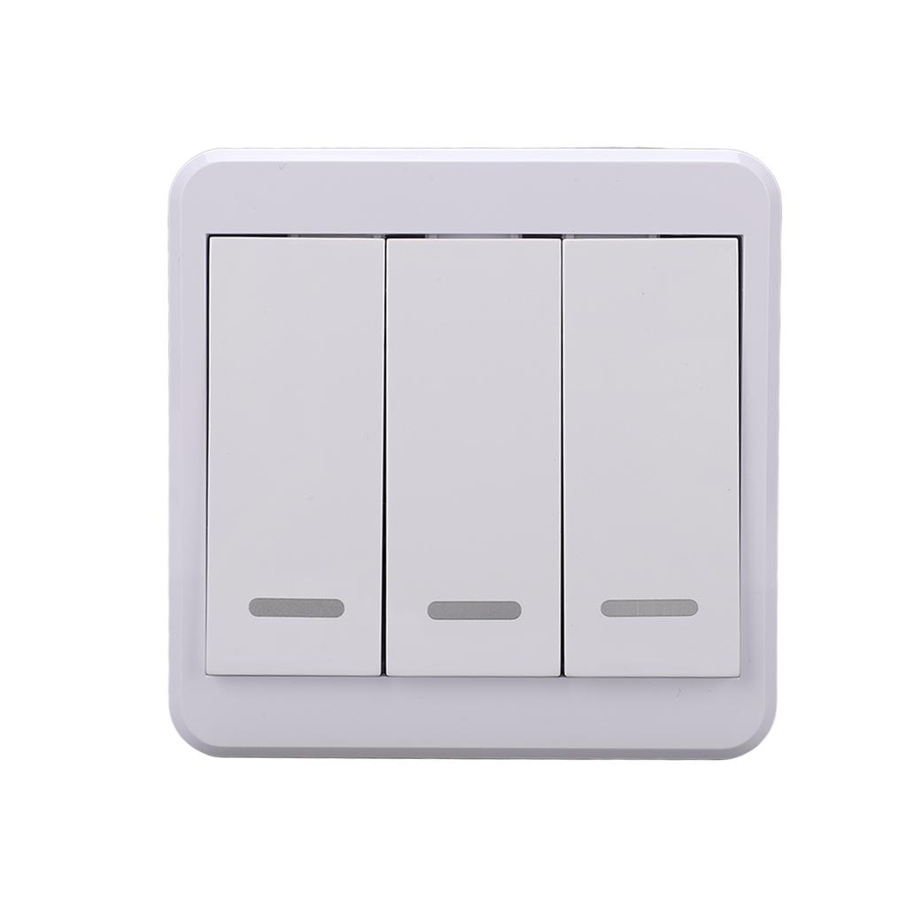 Ασύρματος διακόπτης φωτισμού Ραδιοσυχνότητα ελέγχου σταθερού σήματος Αξιόπιστο ανθεκτικό κουμπί τοίχου για