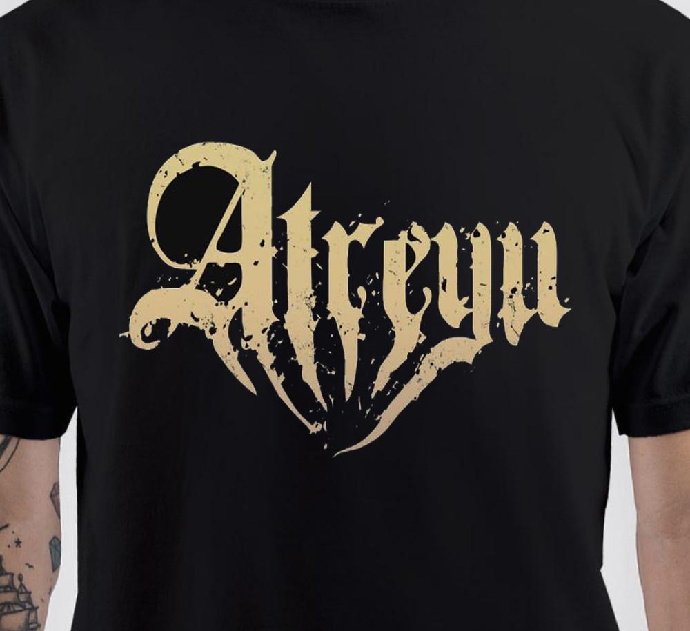 VTG Atreyu band LOGO zwart T-shirt Unisex Alle maten korte mouw TA4837 Unisex T-shirt