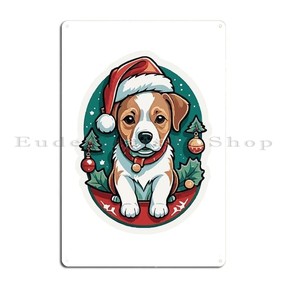 Vintage Christmas Metal Tin Sign Home Festive Wall Decor