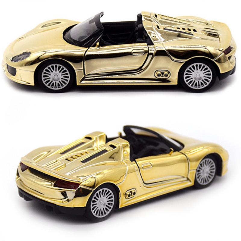1:32 Gold Legierung Zurückziehen Modell Auto Modell Spielzeug Sound Licht Zurückziehen Spielzeug Auto Spielzeug Für Jungen Kinder