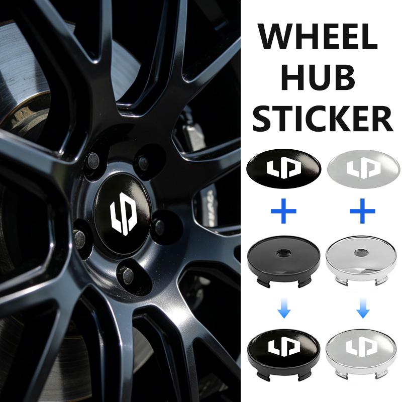 AAWK1 4pcs 56/60mm Car Wheel Center Hub Caps Tire Rim Covers Accessories Compatible Compatible for Leapmotor T03 S01 C16 C11 C01 C10 2022 2023 2021