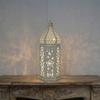 Decorative Candle Lanterns Moroccans Lanterns Retro Golden Metal Lanterns Candle Holder for Home Patios Outdoor Decors