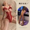 Sexy lingerie sexy suspender lace seduction open onesie women gather perspective uniform hot pure desire