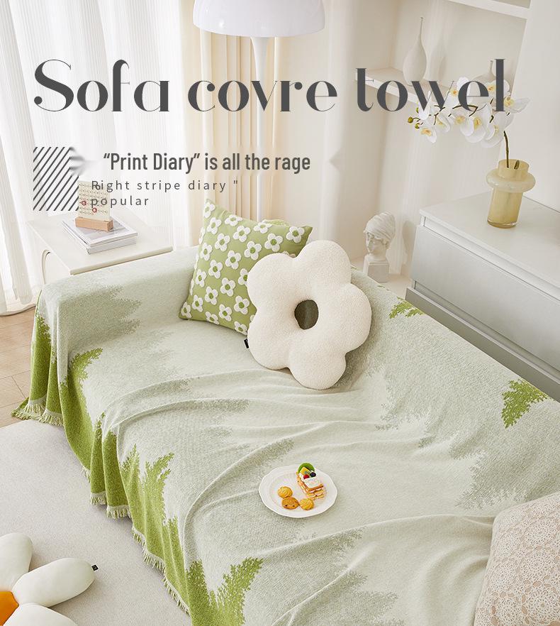 Premium Universal Anti-Scratch Gradient Sofa Cover for All Seasons