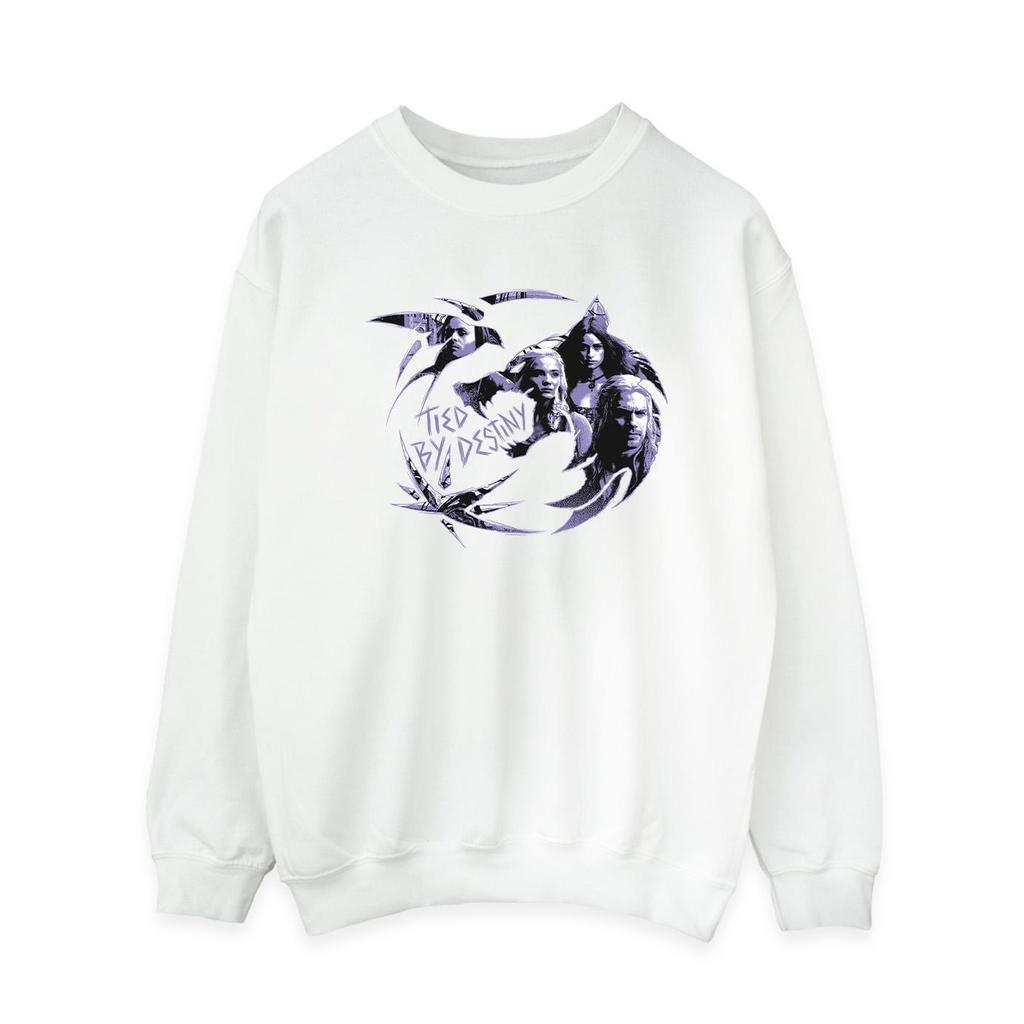 Netflix Womens/Ladies The Witcher Wolf Logo Infill Sweatshirt