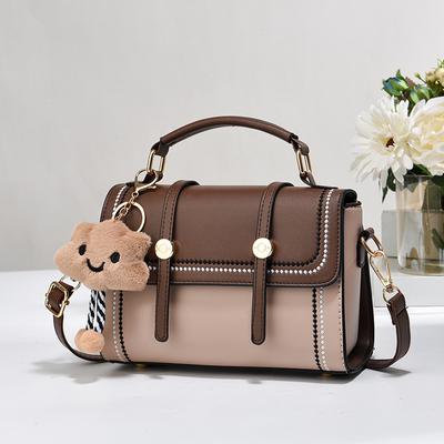 Single Shoulder Crossbody Bag for Women  Simple Fashion  Color Contrast Trend  Temperament