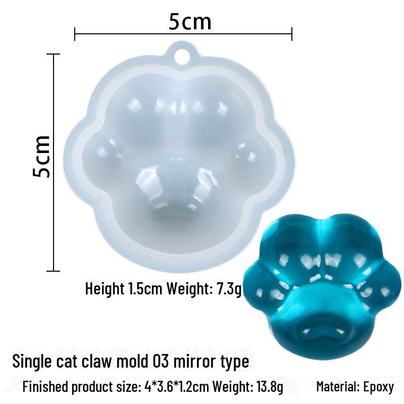 DIY Pazur kota silikonowa forma do robienia kolczyków i breloków