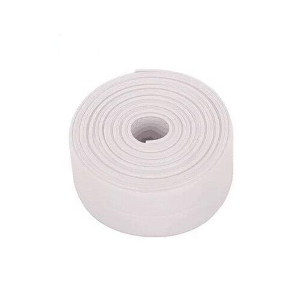 Bathroom Shower Sink Bath Sealing Strip Tape White PVC Self Adhesive Waterproof Wall Sticker for Bathroom Kitchen