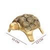 Mosiężna Statuetka Żółwia | Długość - ok. 13 cm. Idol Vastu do domu i biura | Umieszczenie strefowe - Zachód/Północ/Centrum | Żółw na szczęście