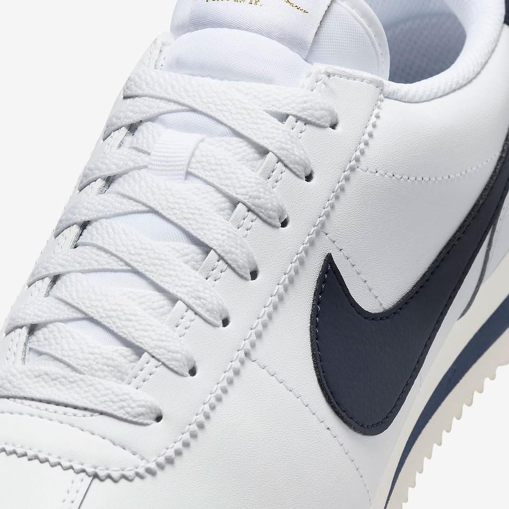 Nike Cortez Leder W Cortez Leder Größe (Weiß/Segelblau/Metallic-Gold/Obsidian) HJ9343-100, 22.5cm