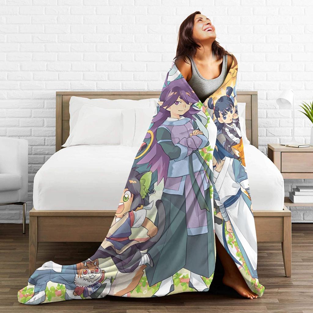 The Legend Of Hei Anime Blanket  Camping Flannel Throw Blanket For Living Room Soft Custom Quality Bedspread Birthday Present