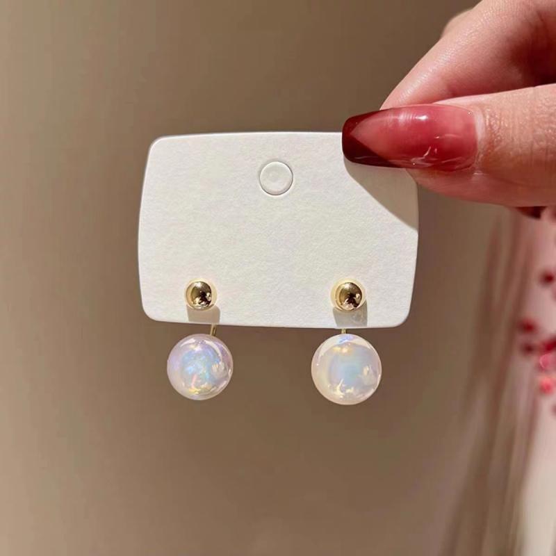 French Mermaid Ji Love Pearl Earrings High Sense Niche Light Luxury Temperament Sweet Earrings Versatile Exquisite Earrings