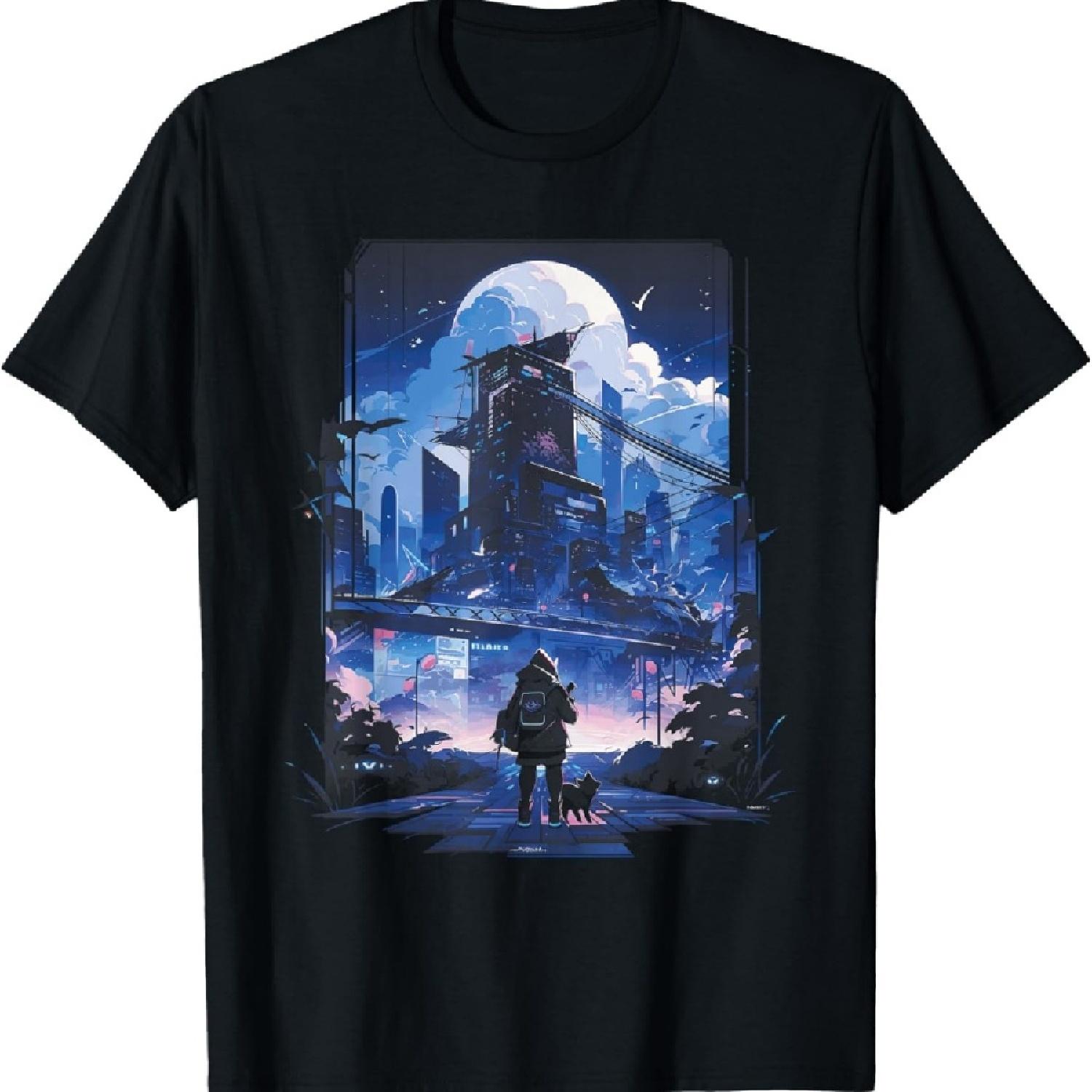 

Cyberpunk Game Artwork Japan Manga T-Shirt S