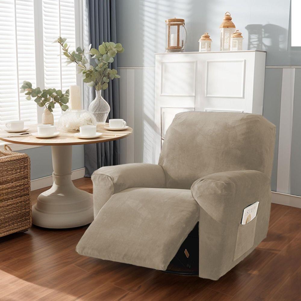Stretchy Recliner Chair Covers Velvet Sofa Protector Thick Couch Slipcovers  Lazy Boy