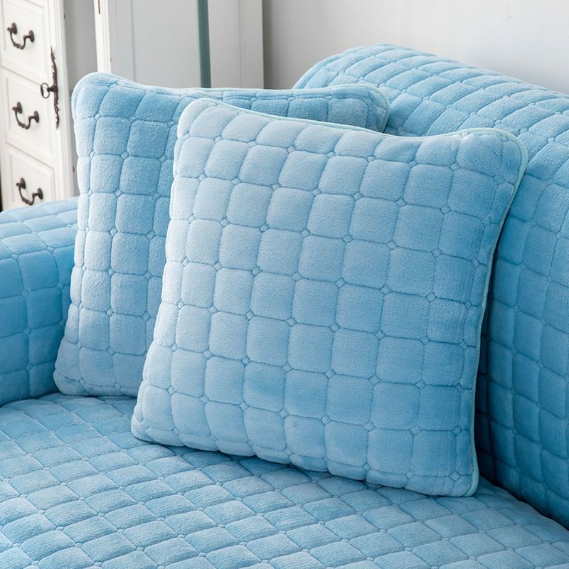 Universal Velvet Sofa CushionThickened Warm Plush Sofa Cover Living Room Cushion Non-Slip Furniture Decoration Dust Cover Winter