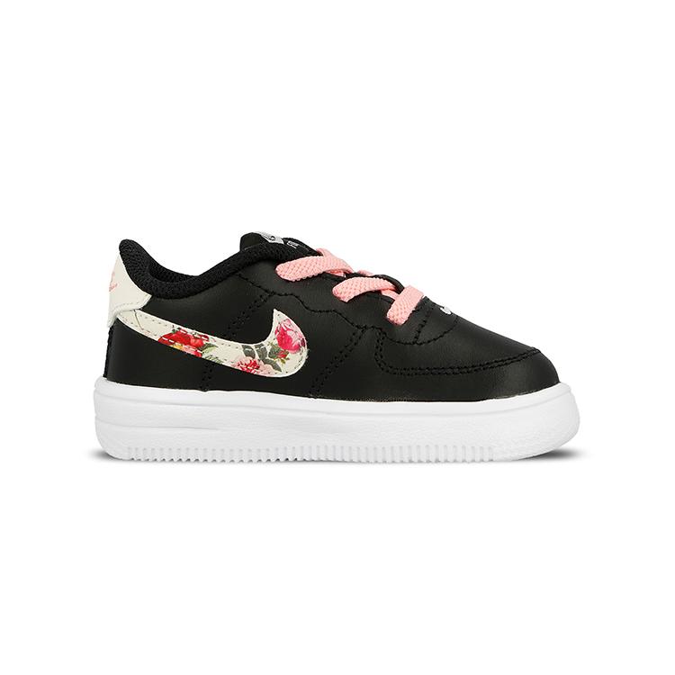 New Nike Air Force 1 '18 Vintage Floral Low Top Skateboard Shoes Black Infant And Toddler BQ2465-001