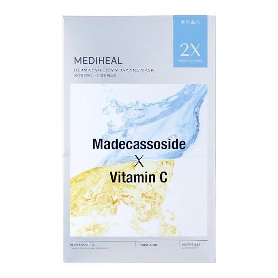 MEDIHEAL Derma Synergy Обертывающая маска Тонизирующая 4 шт.