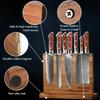 Home Kitchen Double-sided Wooden Magnetic Knife Holder, Multi-functional Storage Knife Holder with Strong Magnets, Magnetic Support