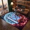 West Ham United Football Print Crystal Velvet Rug, Comfortable Water Absorbent Non Slip Indoor Floor Carpet