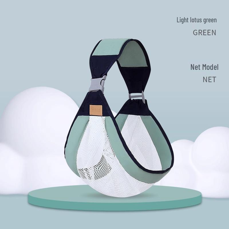 Hands-Free Baby Carrier with Waist Stool - Breathable Front Sling for Newborns