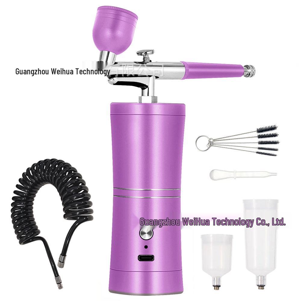 Portable Oxygen Injector Facial & Nail Art Airbrush for Hydration and Essence Spray