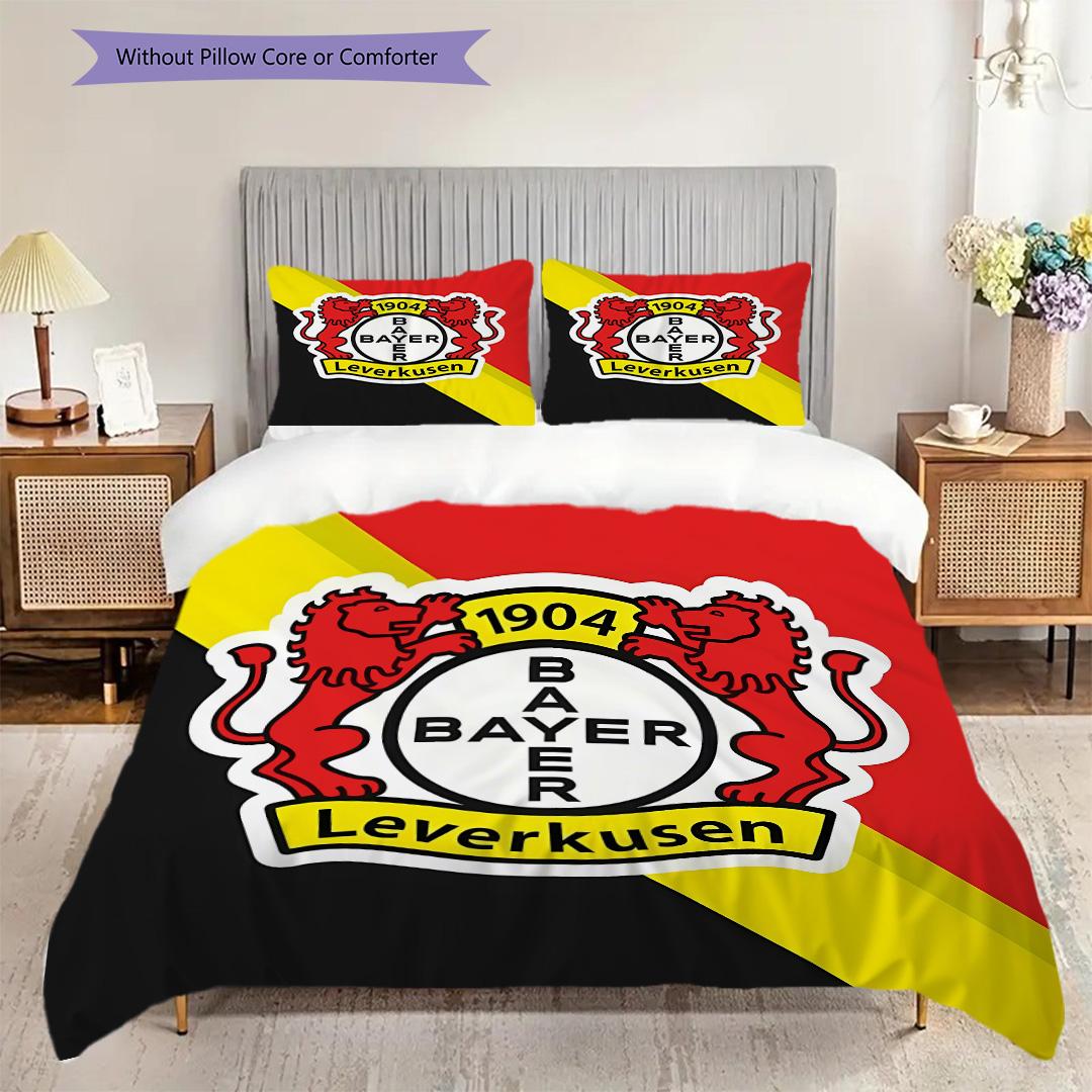 

Bayer 04 Leverkusen Pattern Bedding Quilt Set Quilt Cover Pillowcase Home Decoration Birthday Gift (1 * duvet cover + 2 * pillowcase, without core) 250x220cm