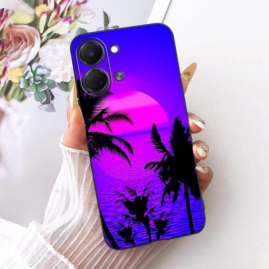 For Tecno Spark Go 3 5G Case Cute Cat Painted Capa for Tecno Spark GO3 KN3 Pop 20 Soft Silicone Bumber Shell for Sparkgo 3 Funda