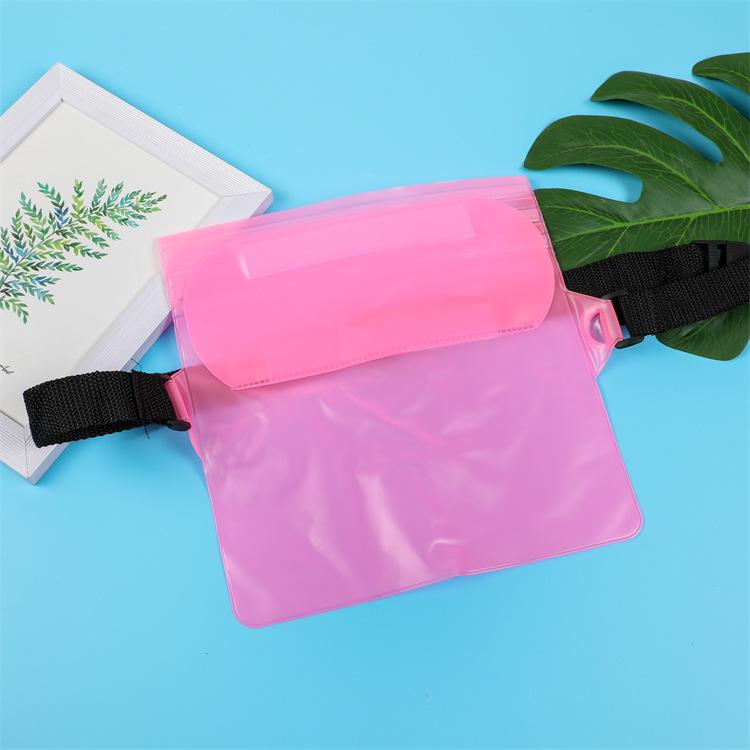 Large Waterproof PVC Waist Bag for Outdoor Activities – Three-Layer Sealed, Multi-Functional Storage for Phones and More.