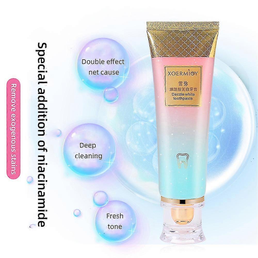 3pcs 100g Nicotinamide Bright White Anti-sensitive Toothpaste Whitening Toothpaste Remove Stains Plaque Fresh Breath Teeth Care