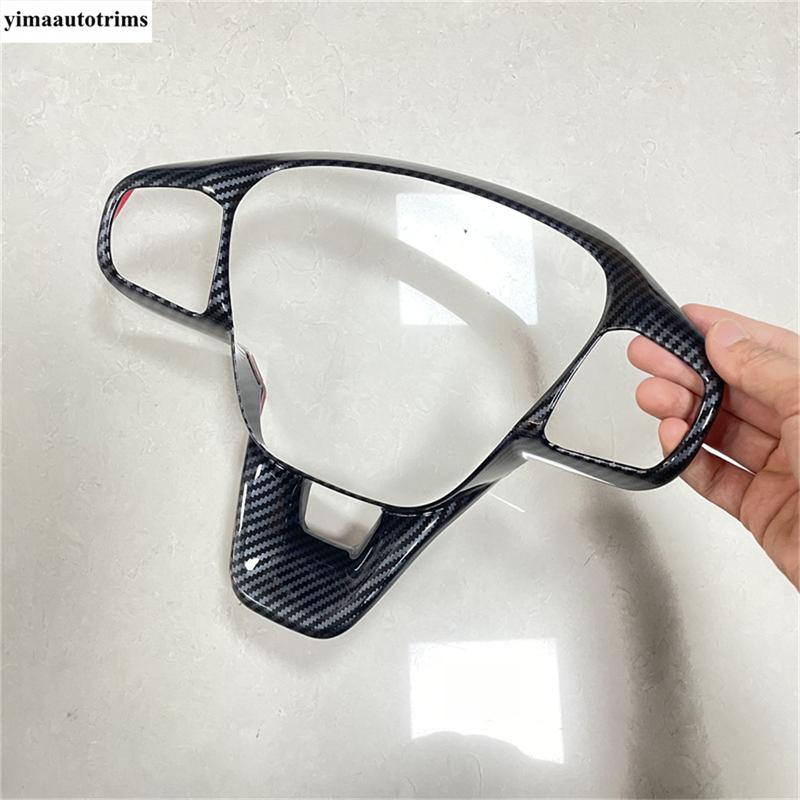 For Ford Escape / Kuga  - 2025 Car Steering Wheel Button Frame Stickers Cover Trim Matte Carbon Fiber Accessories Interior