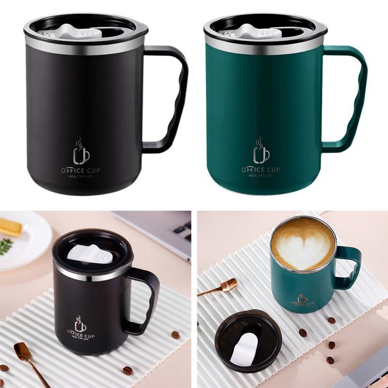 Thermal Mug 304 Stainless Steel Liner Wide-mouth Design Fashionable With High Beauty Wholesale Taza Simple Office Mug Durable