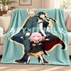 Spy x Family Decke Flanelldecke Weiche Gemütliche Plüschdecke für Sofa Bett Leichte Heimdekoration Outdoor Camping
