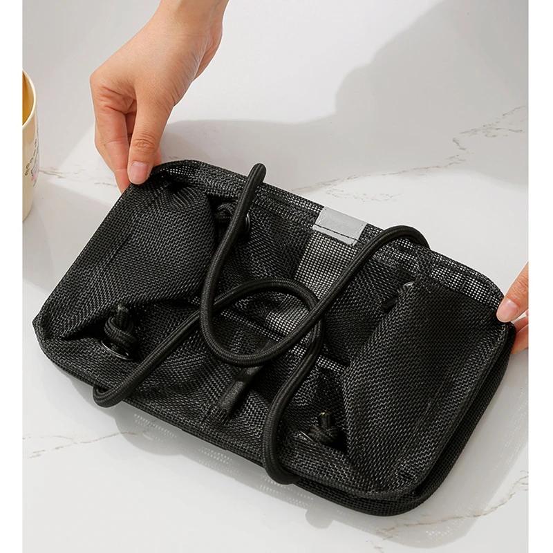 Mesh Bath Storage Bag with Handle – Toiletry Organizer for Shower, Gym, Travel, Swimming – Waterproof Mesh Tote for Cosmetics