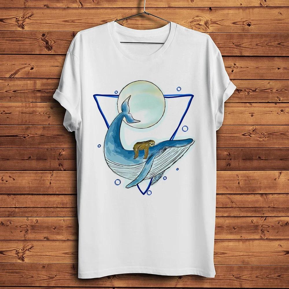 

Watercolor Spiral Shell Whale Seahorse Narwhal Sea Art Funny TShirtShort Sleeve TeeStreetwear Natural Style Unisex TShirt 4XL