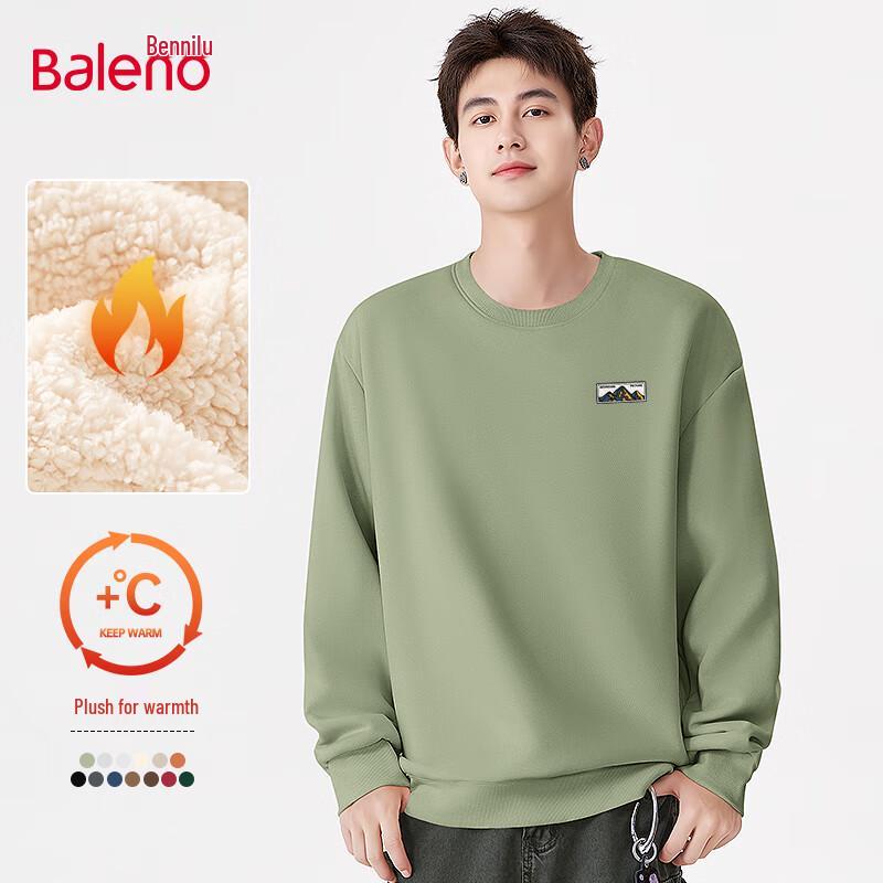Baleno Men's Winter Heavyweight Crew Neck Sweatshirt