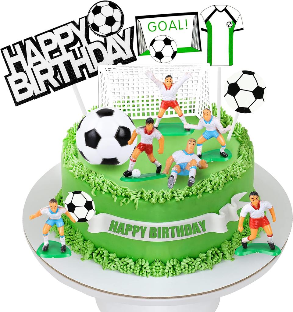 37 STÜCKE Sport Kuchen Topper Sport Kuchen Dekoration mit Fußball Baseball Basketball Tennis Golf für Jungen Männer Sport Thema