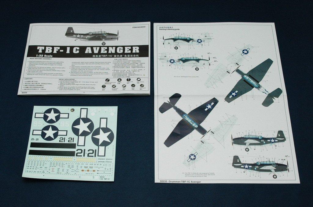Trumpeter Avenger Plastic Model 1/32 TBF-1C
