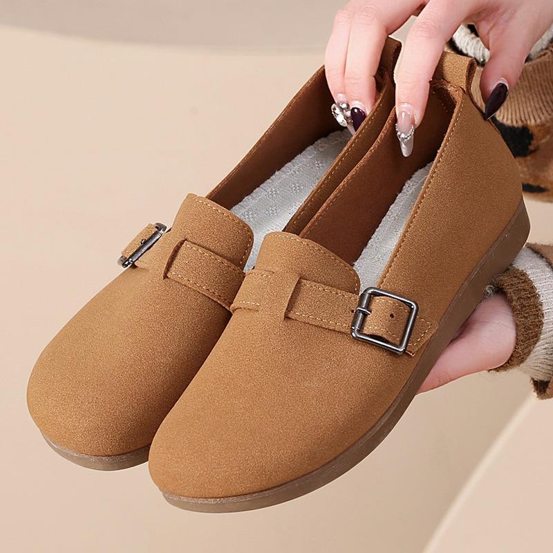 Retro women's new spring and summer versatile one-pedal lazy flat-soled soft-soled single shoes