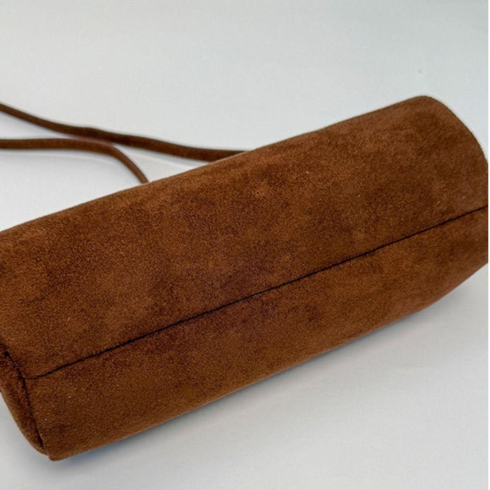 Handbag Suede Pillow Handbag Shoulder Bag Solid Color Tote Bag Casual Slouchy Hobo Bags  Holiday