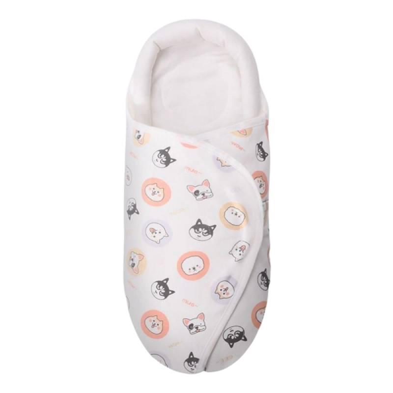 Babyschlafsack aus reiner Baumwolle mit Kopf- und Nackenschutz für Neugeborene, Dinosaurier-Print