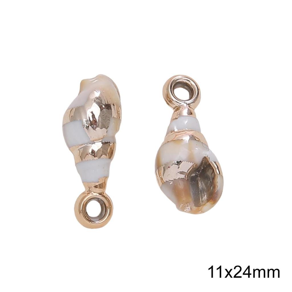 1-10Pcs Acrylic Imitation Shell Pendant For DIY Necklace Bracelet Earrings Jewelry Making Craft Accessories