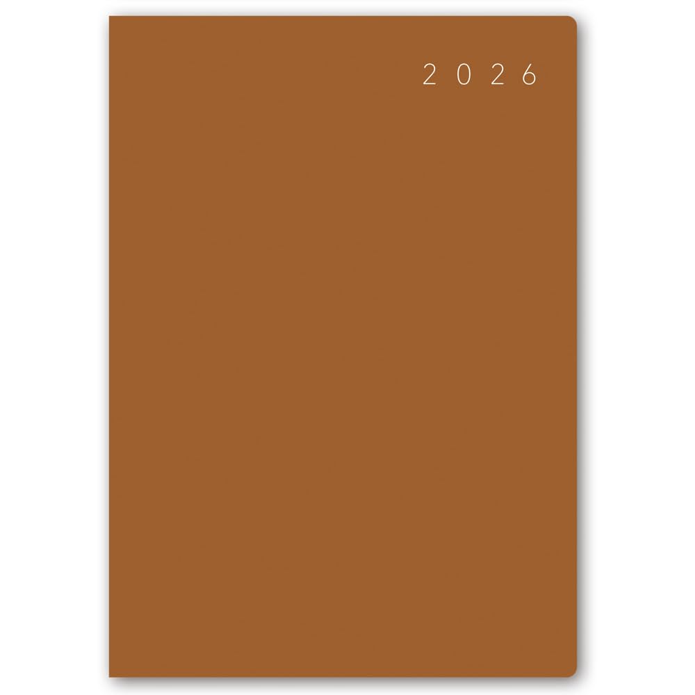 

NOLTY 2026 Ecrit 2279 December Planner, B6, Weekly, 8, Camel, (Starts 2025)