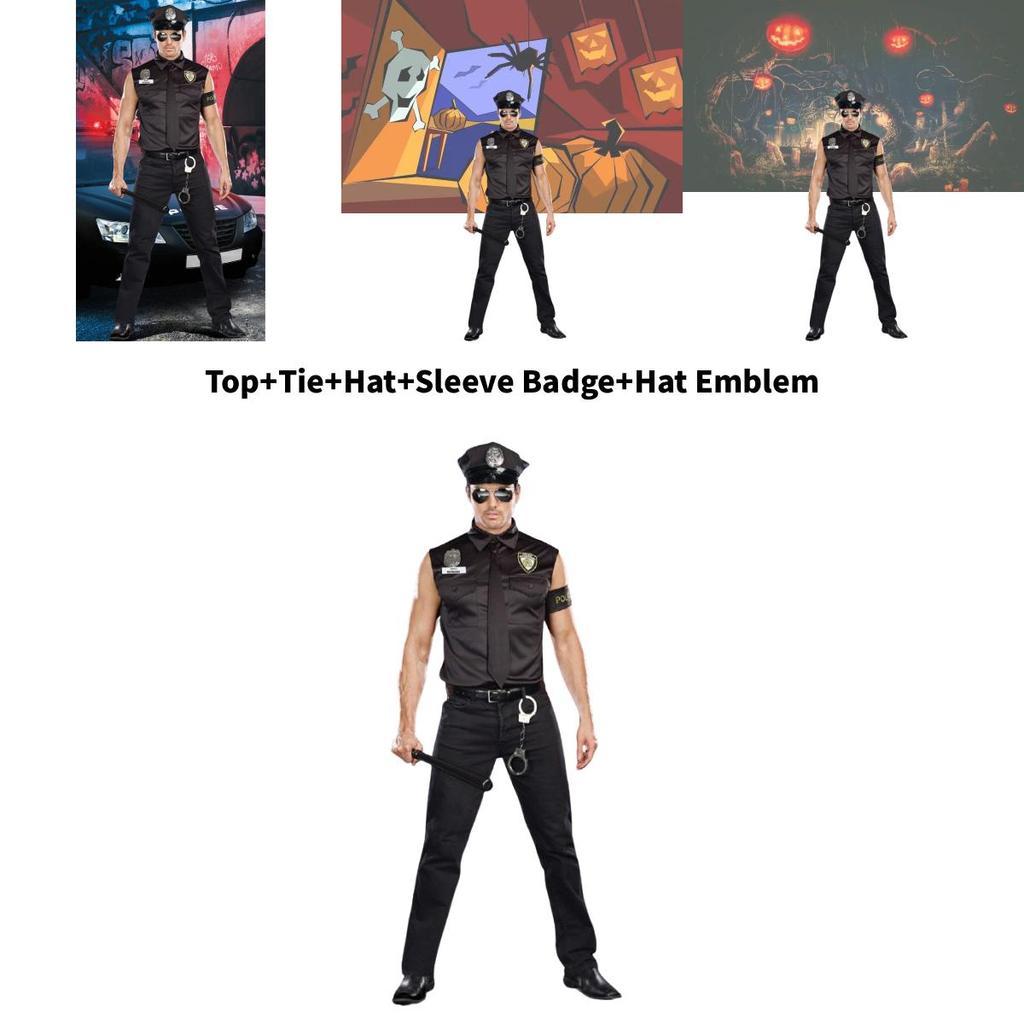 Halloween Stage Costume For Men With Pure Color Design For Theatrical Performance