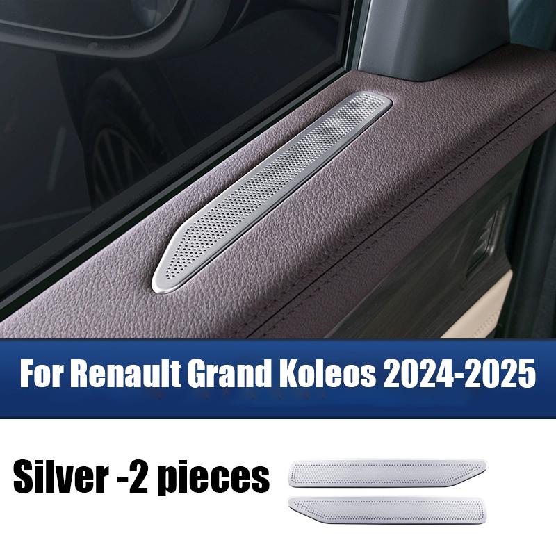 

для Renault Grand Koleos 2024 2025 Материал нержавеющая сталь для крышки гудка вентиляционного отверстия на двери автомобиля 2201