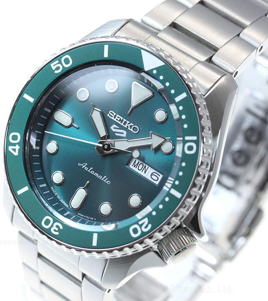 SEIKO 5 SPORTS Automatic Mechanical Watch Men's SRPD61K1 Emerald Green