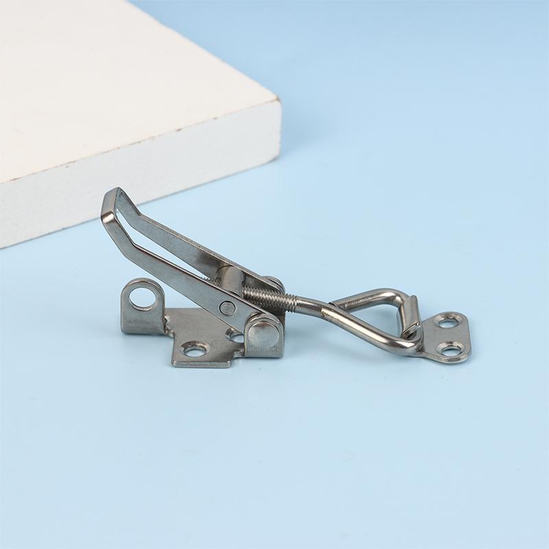 1Pc 304 Stainless Steel Boat Deck Clamp Hasp Lock Heavy Duty Fastener For Marine Locker Strong Anti Rust Construction