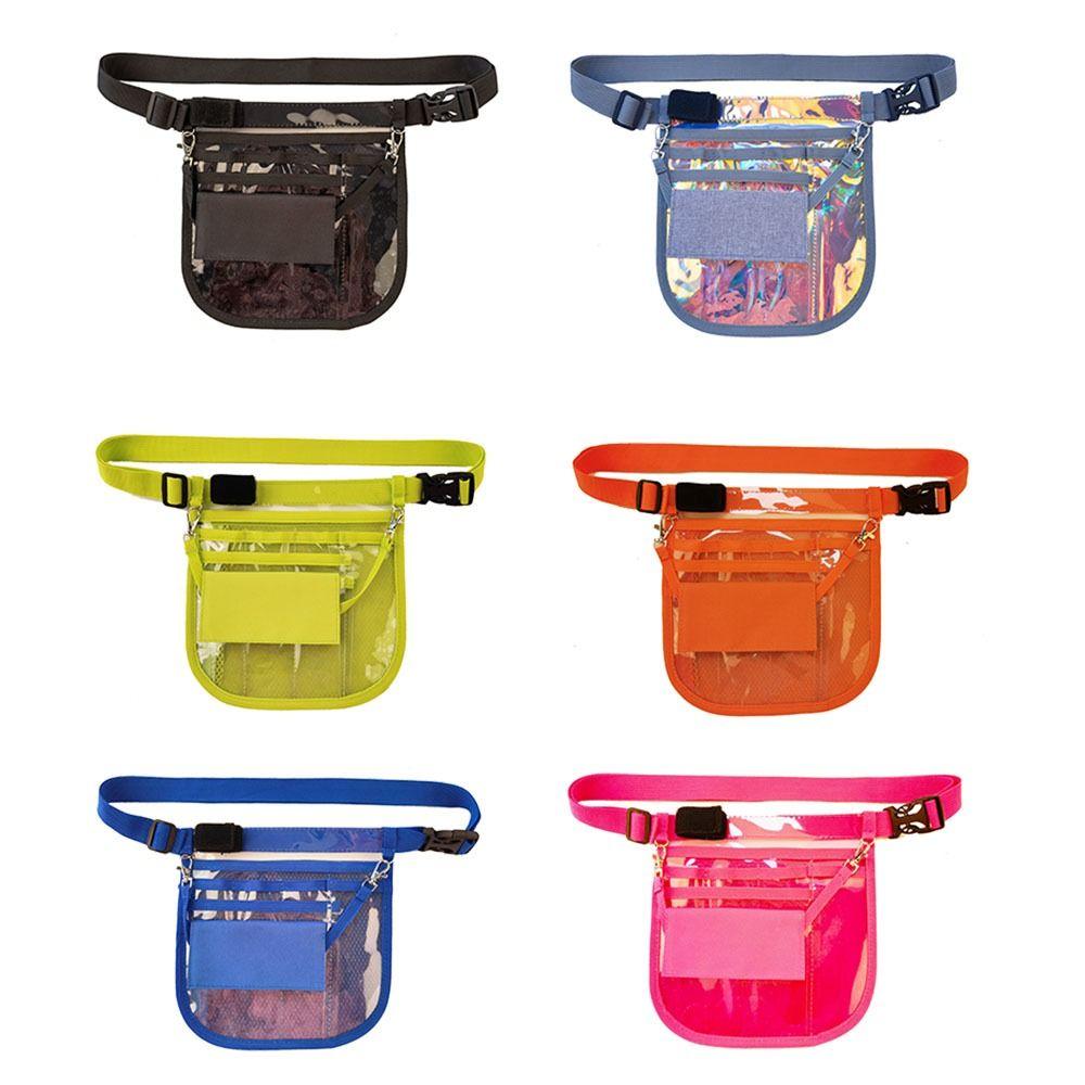 Multi-Compartment Nurse Fanny Pack Waterproof Nurse Organizer Belt PVC Nurse Pouch Case  Women