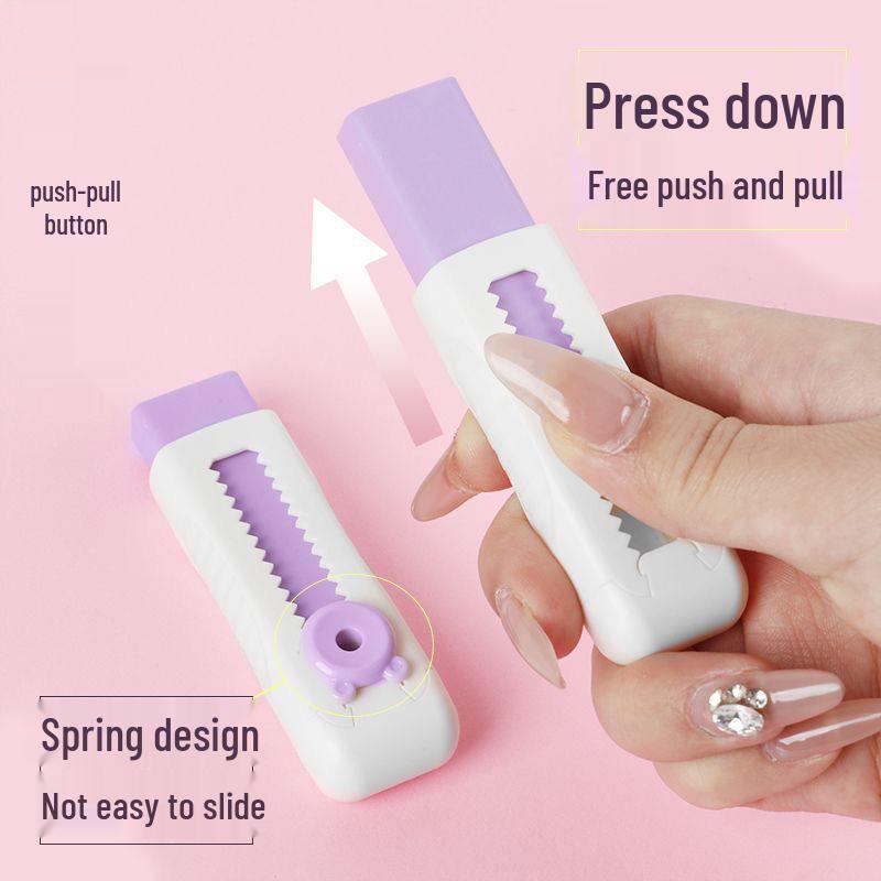 Push-Pull Art Eraser: Replaceable Core, Clean Lines, 2B, Non-Toxic, Phthalate-Free